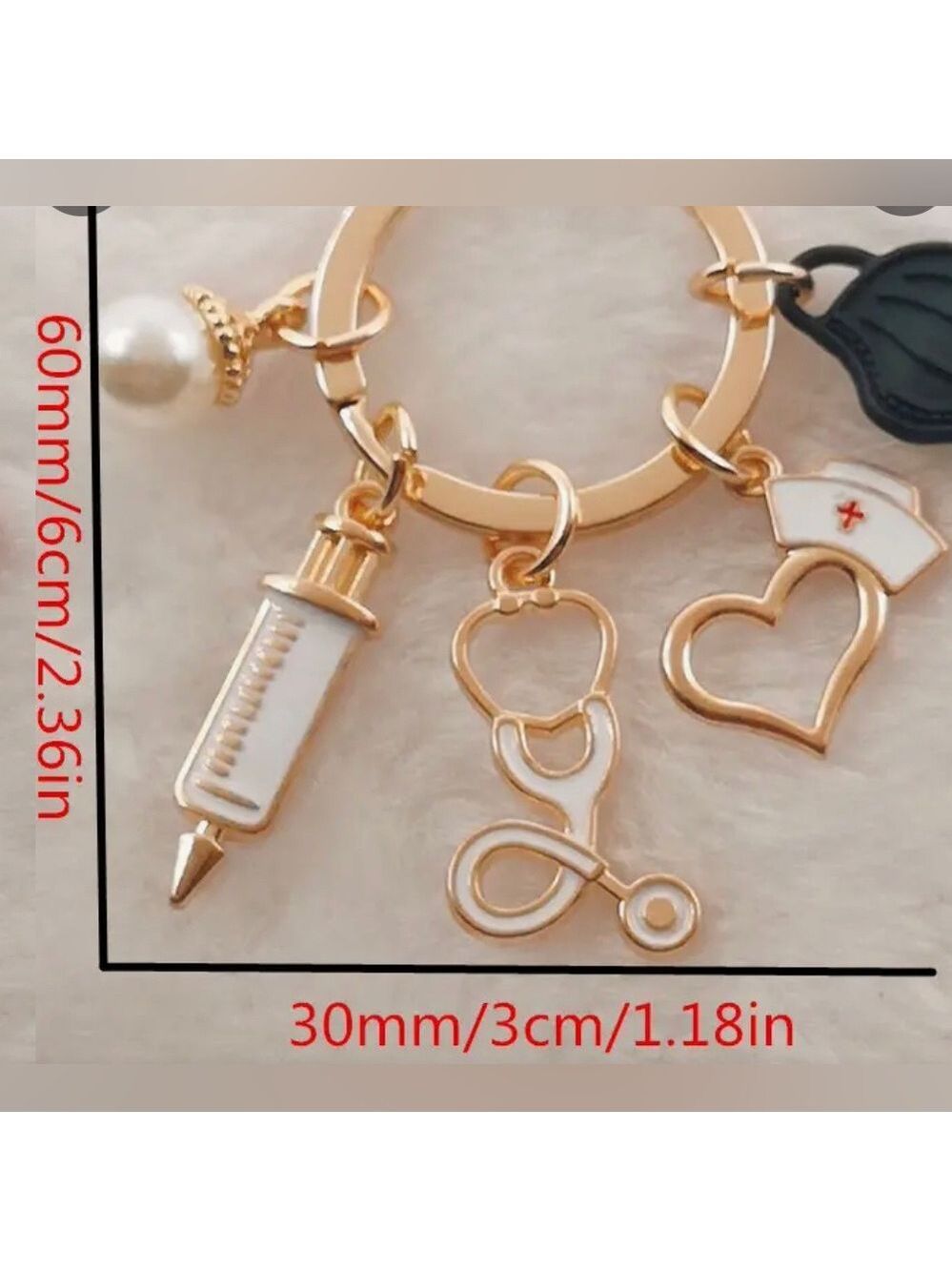 Nurse Medical Student Doctor Tools Bag Charm Keychain $20 new in package - Picture 2 of 3